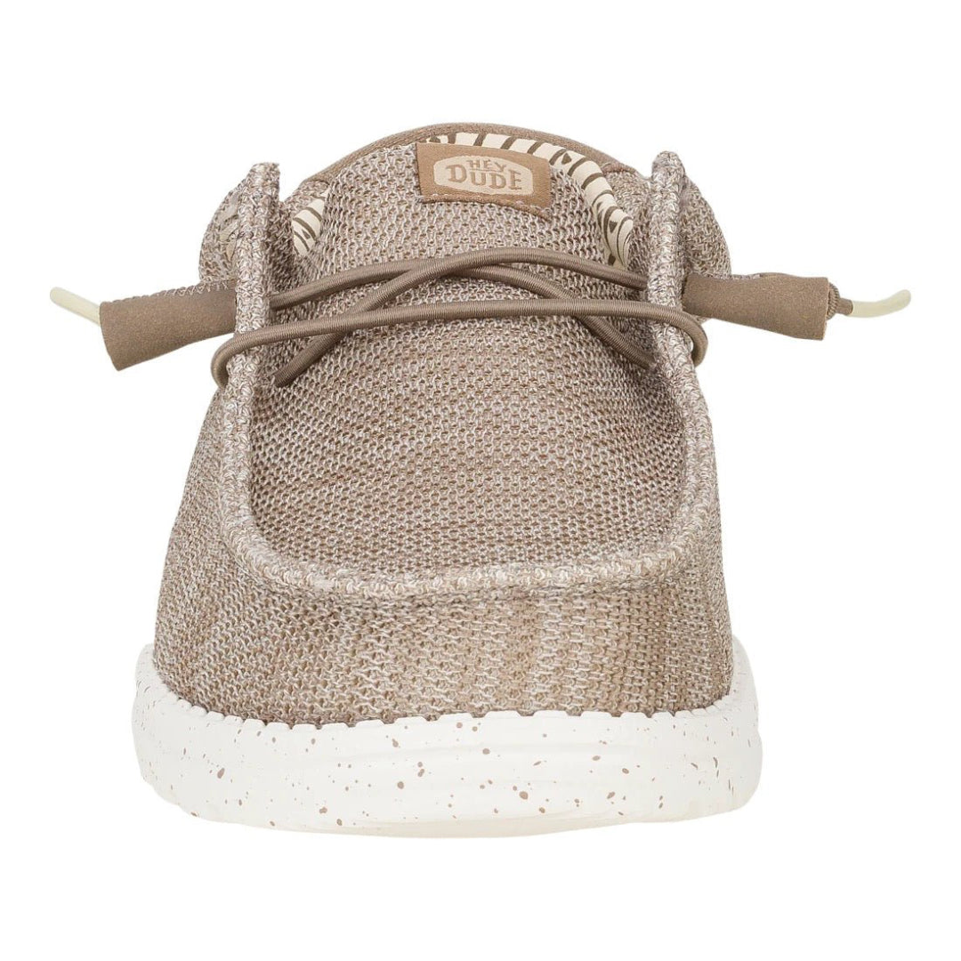 Hey Dude Mens Wally Stretch Sox Lifestyle Shoes in Tan