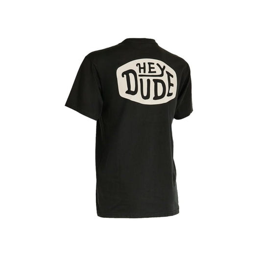 Hey Dude Unisex Back logo Tee in Asphalt