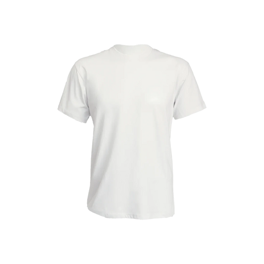 Hey Dude Unisex Back logo Tee in White