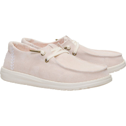Hey Dude Wendy Craft Suede Whisper Casual Shoes in Pink