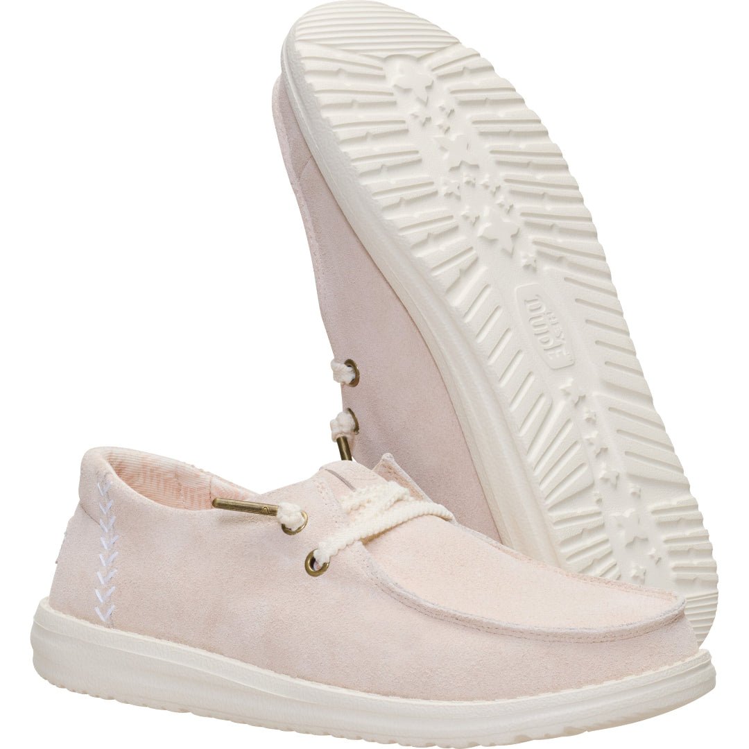 Hey Dude Wendy Craft Suede Whisper Casual Shoes in Pink