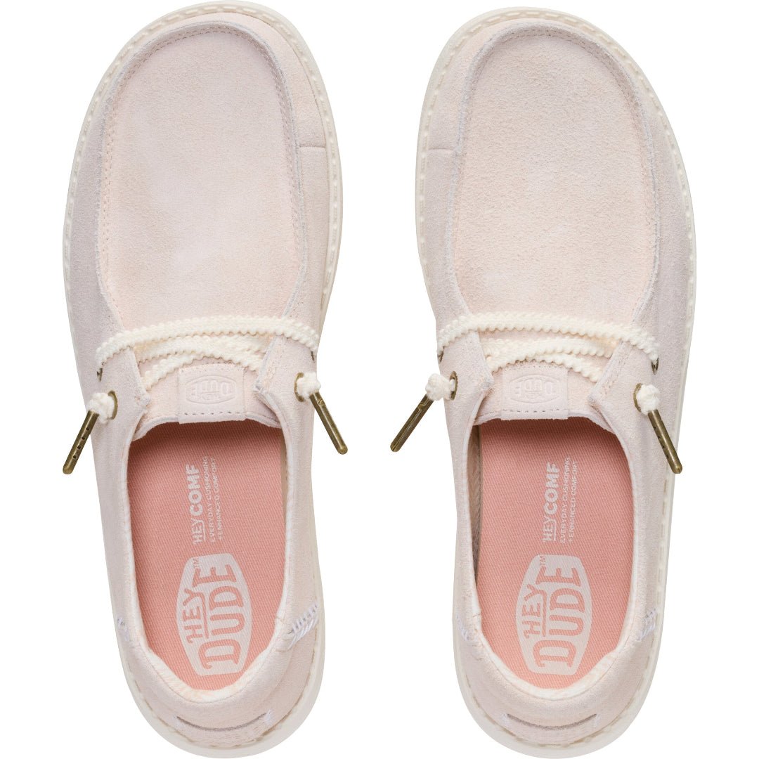Hey Dude Wendy Craft Suede Whisper Casual Shoes in Pink