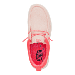Hey Dude Wendy Hey2O Mesh waterproof shoes in Pale Pink & Fiery Pink