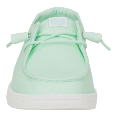 Hey Dude Women's Wendy Stretch Lifestyle Shoes in Canvas Bay Blue