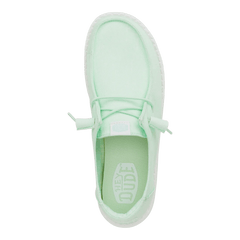 Hey Dude Women's Wendy Stretch Lifestyle Shoes in Canvas Bay Blue
