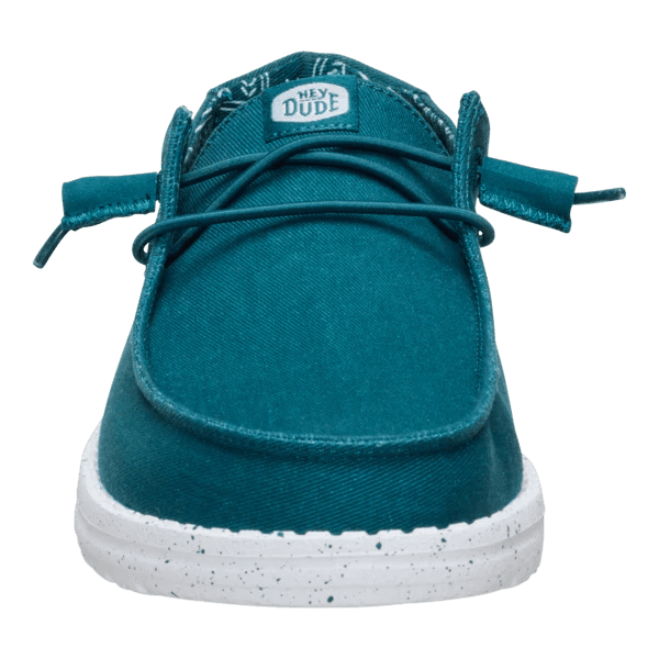 Hey Dude Women's Wendy Stretch Canvas in Deep Teal