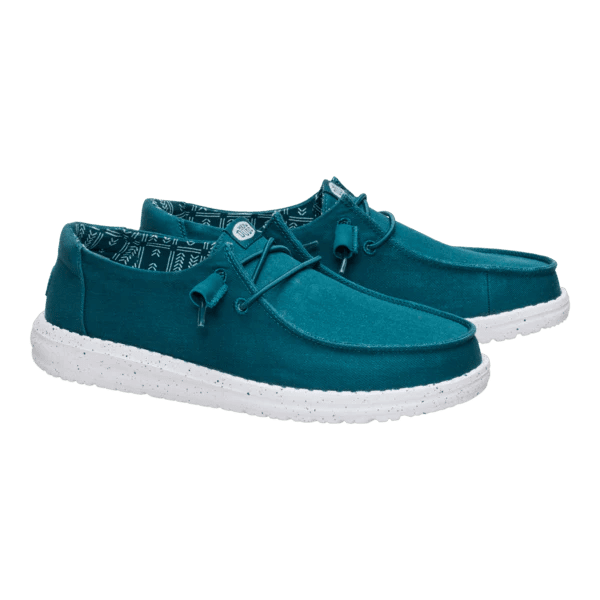 Hey Dude Women's Wendy Stretch Canvas in Deep Teal