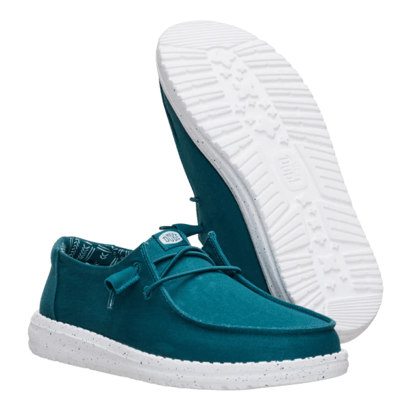Hey Dude Women's Wendy Stretch Canvas in Deep Teal