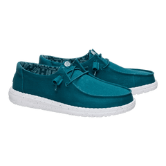 Hey Dude Women's Wendy Stretch Canvas in Deep Teal