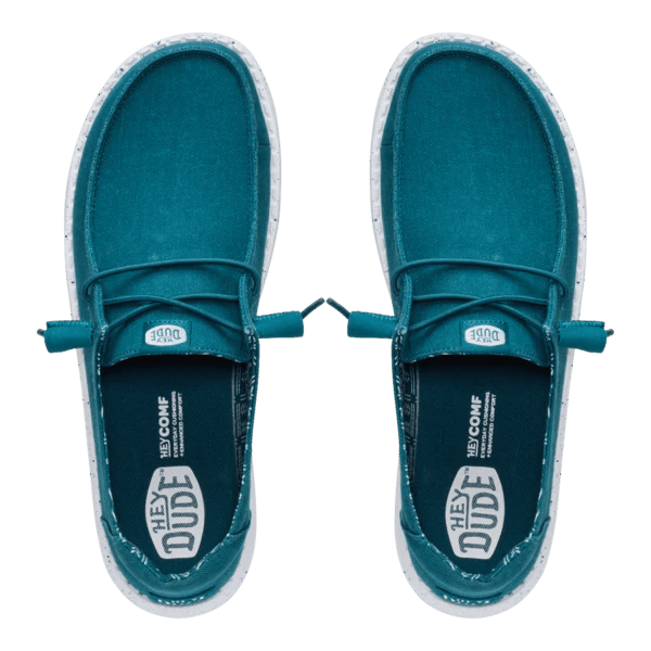 Hey Dude Women's Wendy Stretch Canvas in Deep Teal