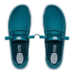 Hey Dude Women's Wendy Stretch Canvas in Deep Teal
