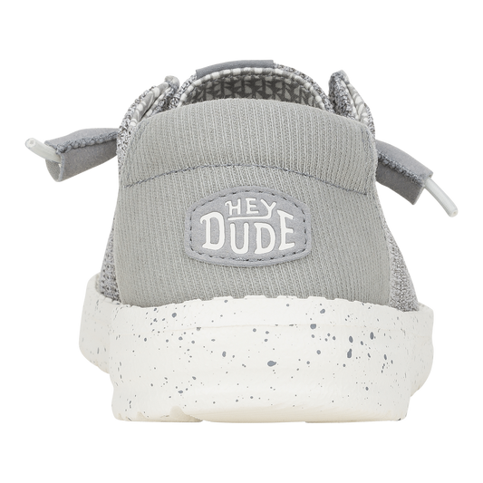 Hey Dude Women's Wendy Stretch Mesh lifestyle shoe in Light Grey