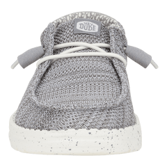 Hey Dude Women's Wendy Stretch Mesh lifestyle shoe in Light Grey