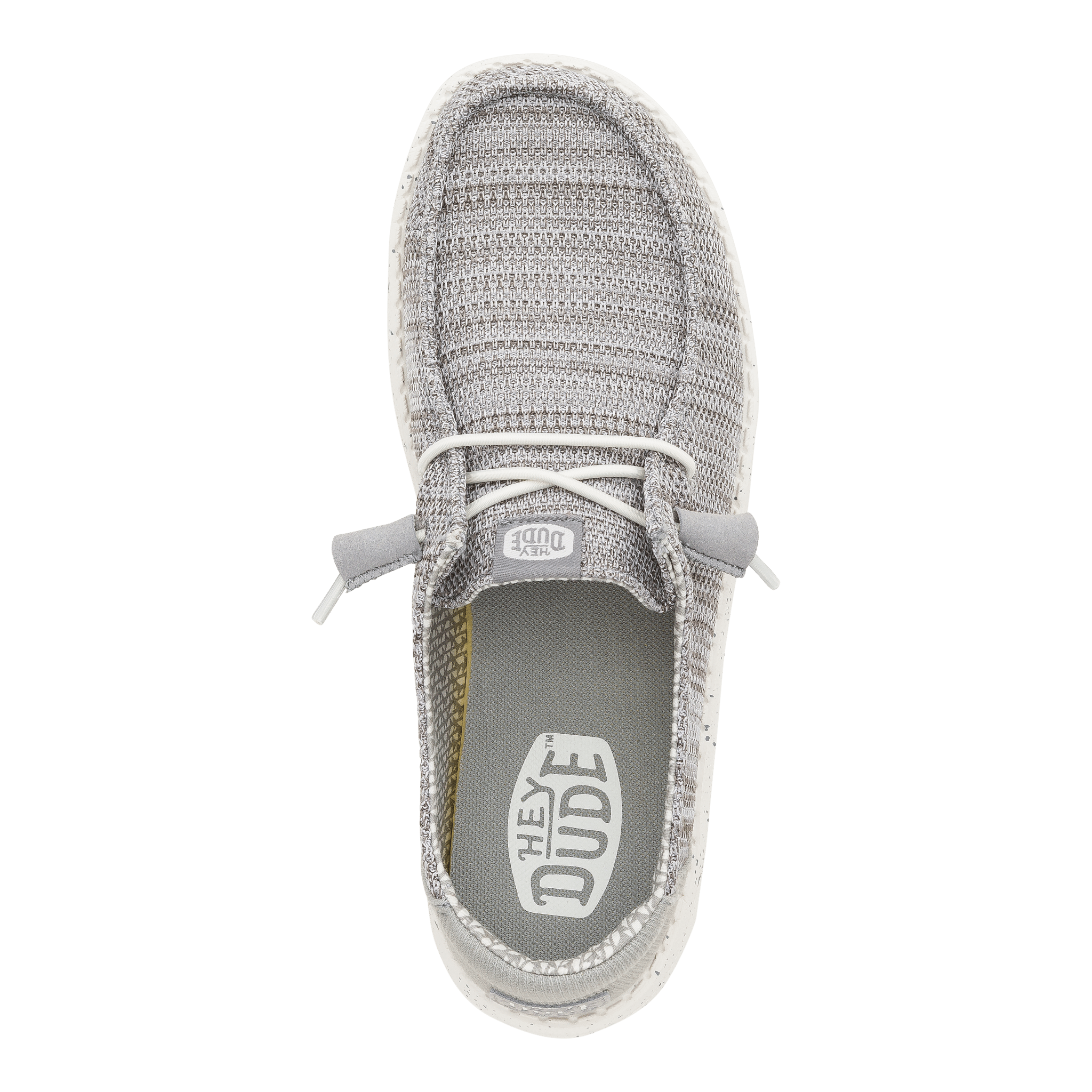 Hey Dude Women's Wendy Stretch Mesh lifestyle shoe in Light Grey