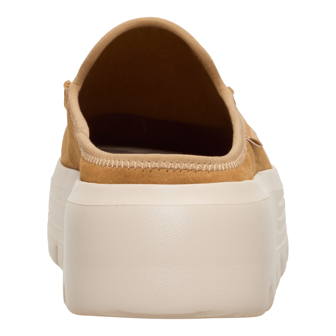 Hey Dude Womens Austin Edge Lifestyle Shoes in Leather Tan