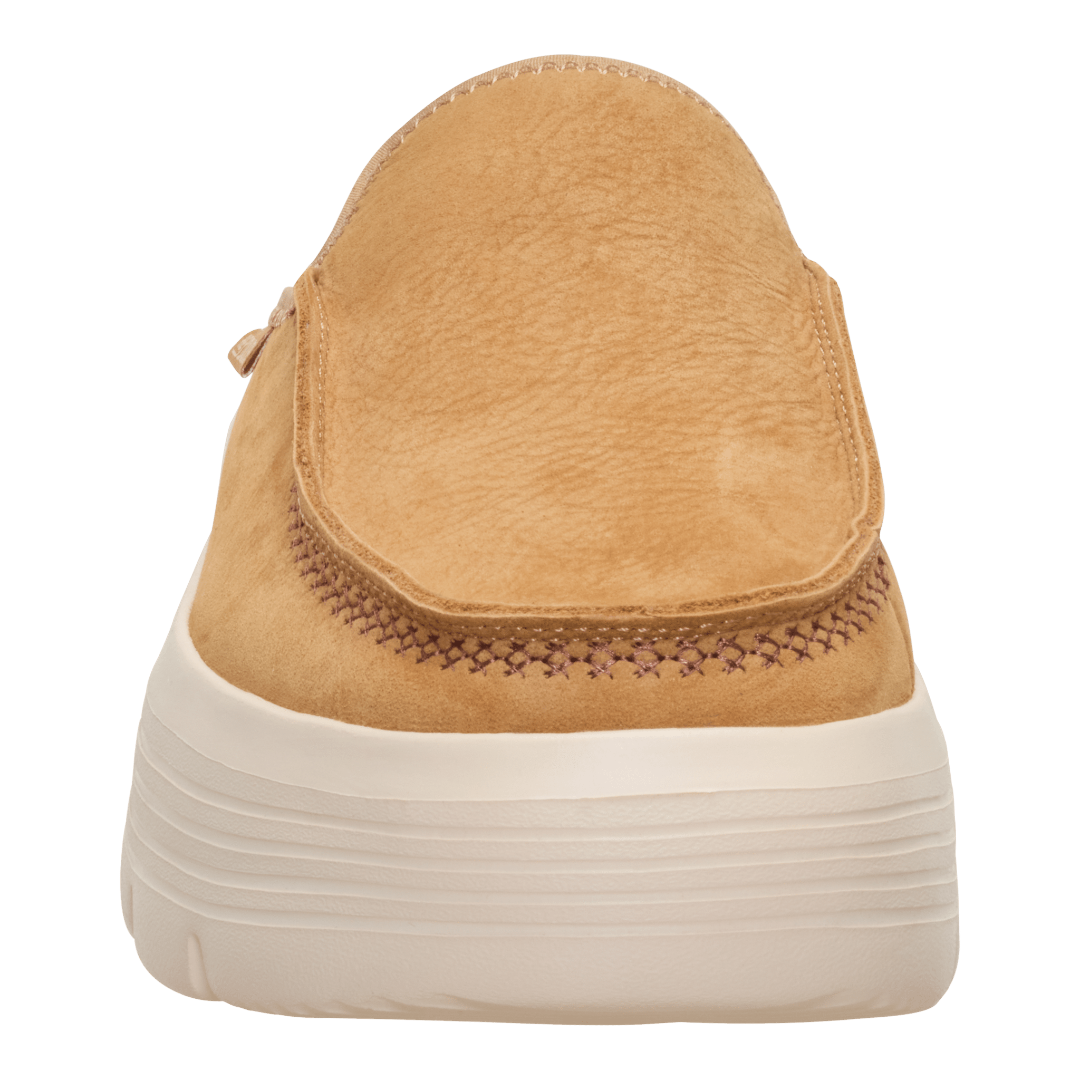 Hey Dude Womens Austin Edge Lifestyle Shoes in Leather Tan