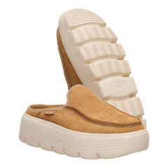 Hey Dude Womens Austin Edge Lifestyle Shoes in Leather Tan