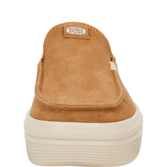 Hey Dude Womens Austin Lift Lifestyle Shoes in Classic Tan