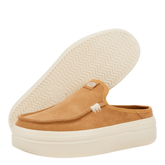 Hey Dude Womens Austin Lift Lifestyle Shoes in Classic Tan