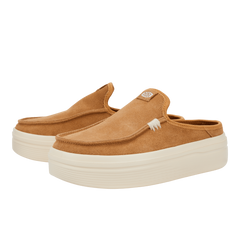 Hey Dude Womens Austin Lift Lifestyle Shoes in Classic Tan