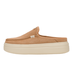 Hey Dude Womens Austin Lift Lifestyle Shoes in Classic Tan