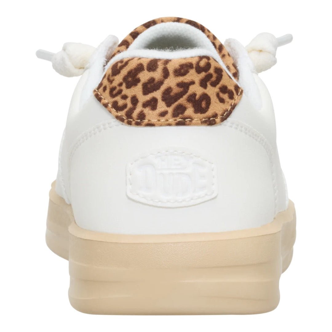 Hey Dude Womens Karina Duo Lifestyle Shoes in Classic Egret and Multi