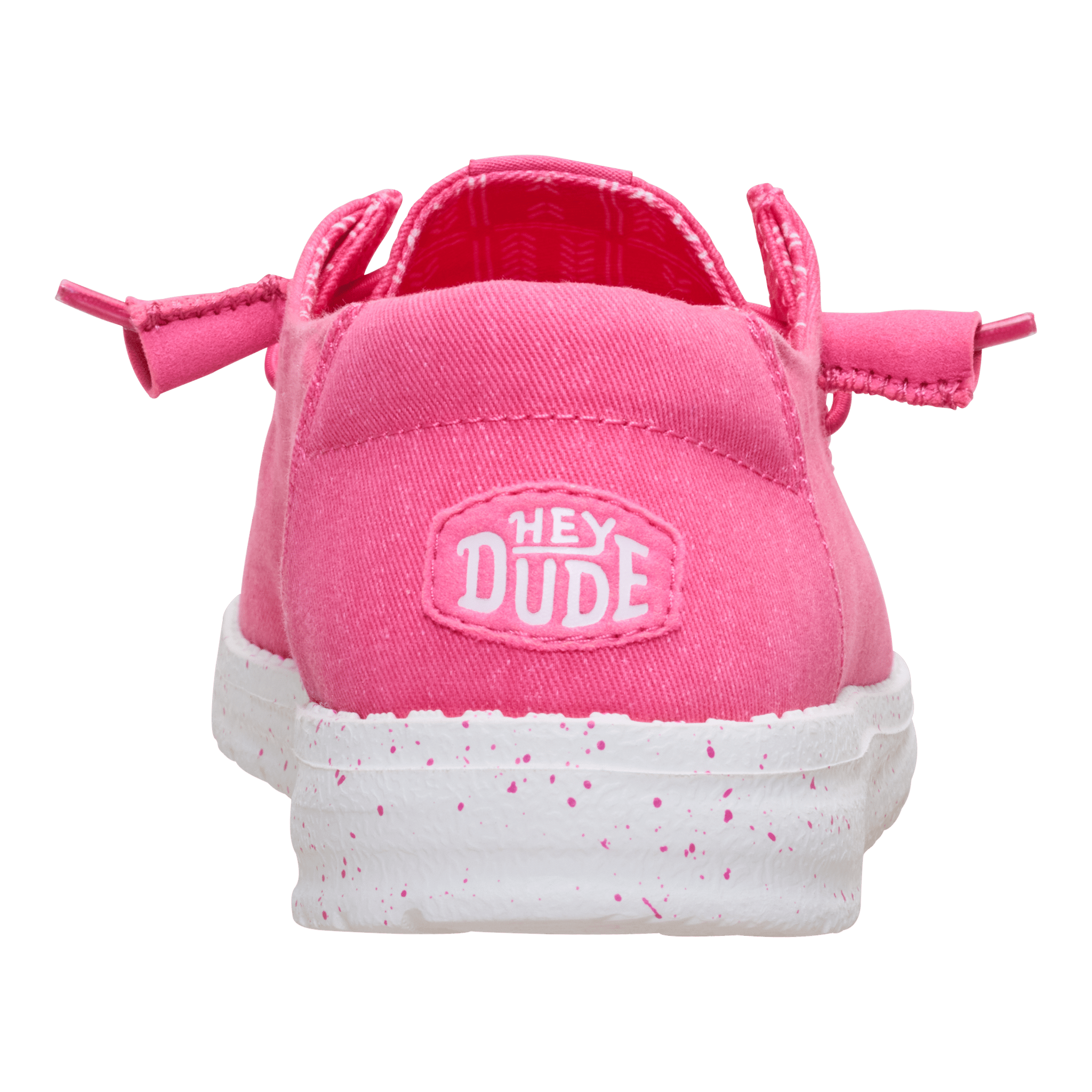 Hey Dude Womens Wendy Canvas Lifestyle Shoes in Fandango Pink