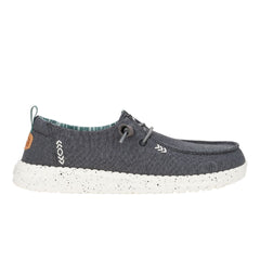 Hey Dude Womens Wendy Lifestyle Shoes in Chambray Black