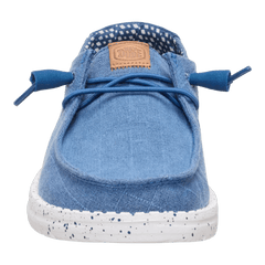 Hey Dude Womens Wendy Chambray Grid Ensign Blue