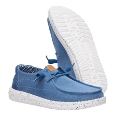 Hey Dude Womens Wendy Chambray Grid Ensign Blue