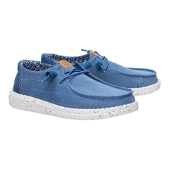 Hey Dude Womens Wendy Chambray Grid Ensign Blue