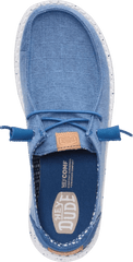 Hey Dude Womens Wendy Chambray Grid Ensign Blue