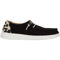 Hey Dude Womens Wendy Lifestyle Shoe in Leopard & Black