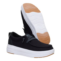 Hey Dude Womens Wendy Nova Jersey Lifestyle Shoes in Black