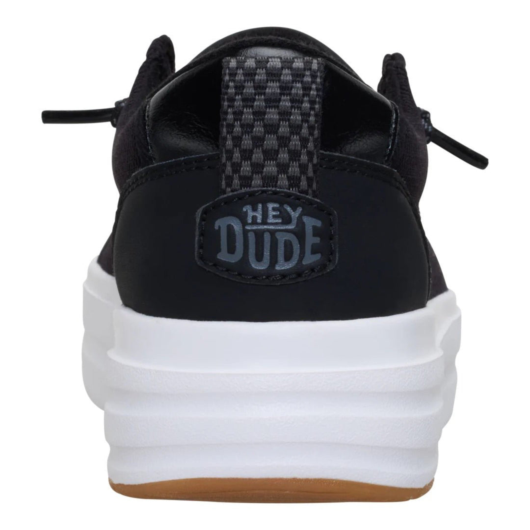 Hey Dude Womens Wendy Nova Jersey Lifestyle Shoes in Black