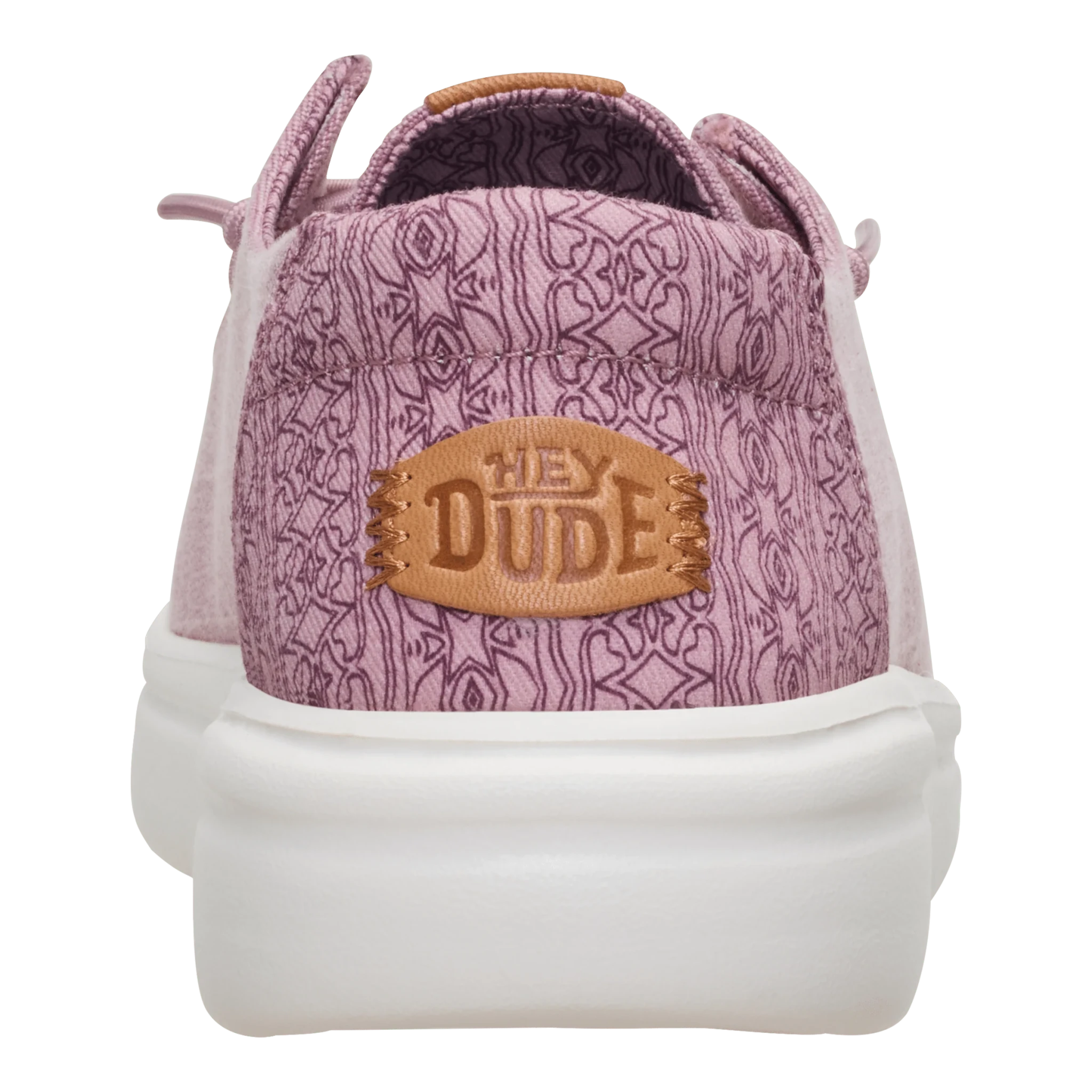 Hey Dude Womens Wendy Rise Chambray Grid in Rose & Purple
