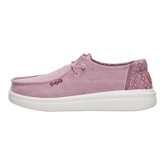 Hey Dude Womens Wendy Rise Chambray Grid in Rose & Purple
