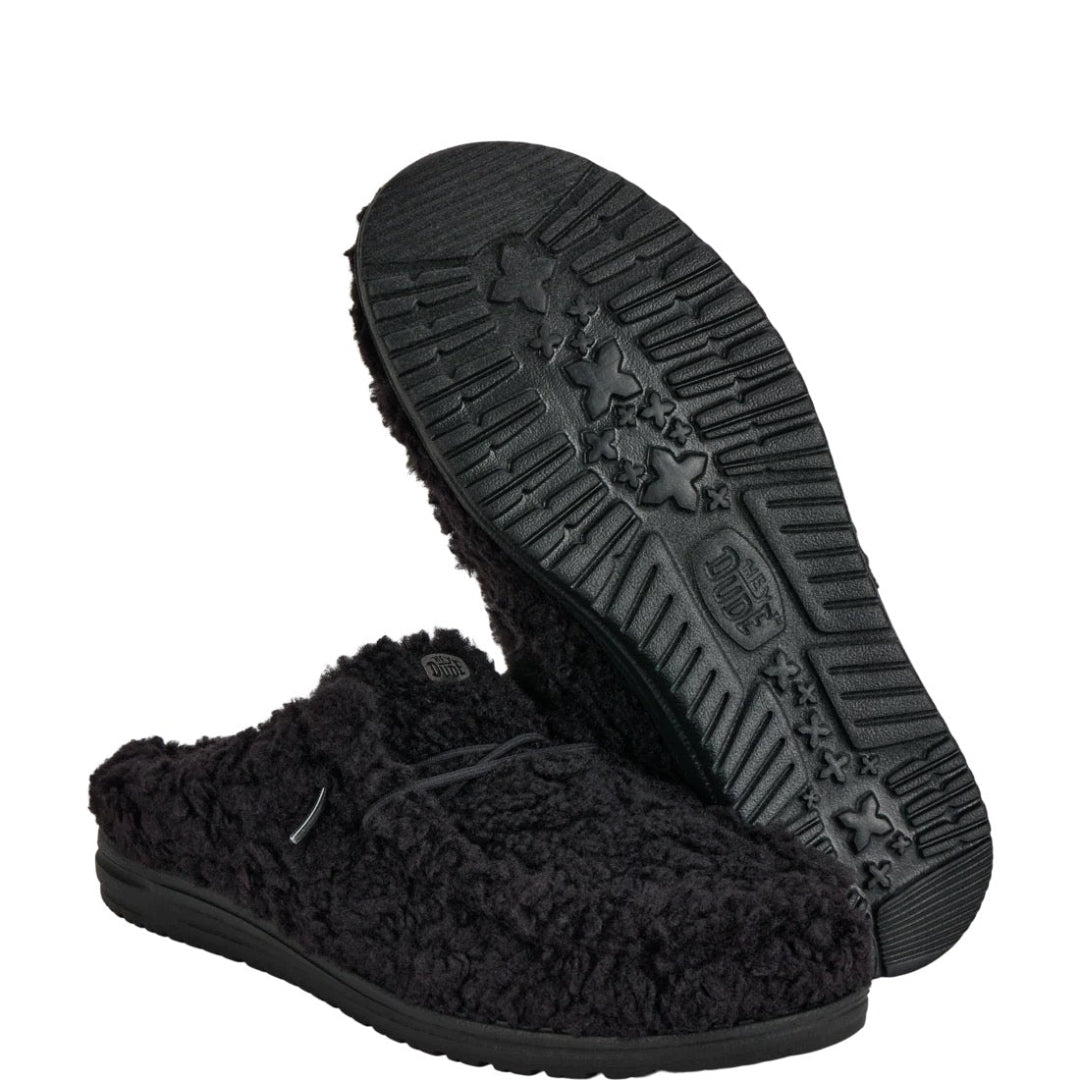 Hey Dude Womens Wendy Slipper in Black