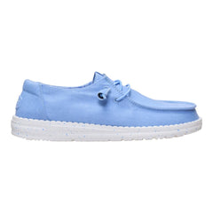 Hey Dude Womens Wendy Stretch Canvas  Lifestyle Shoes in Hydrangea Blue