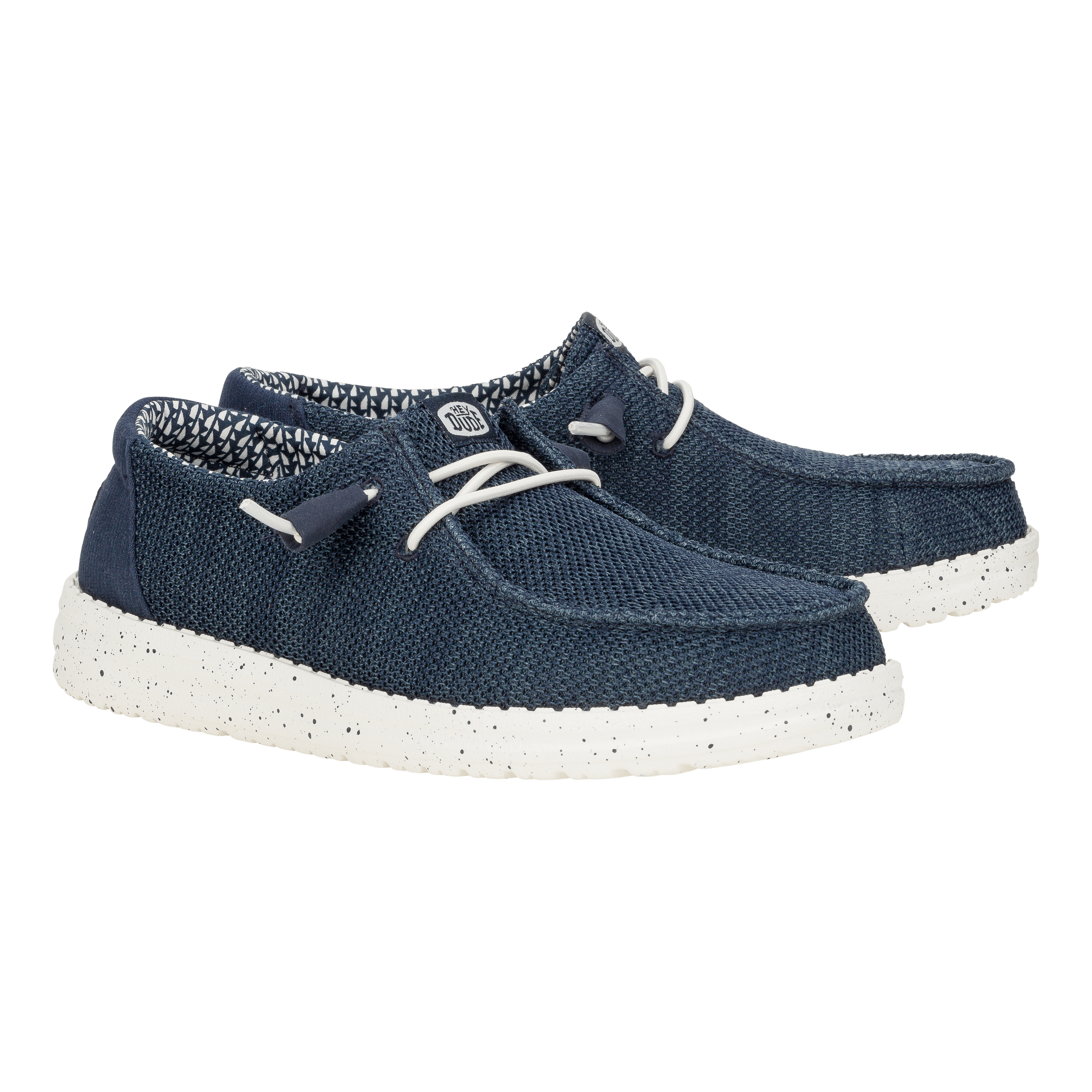 Hey Dude Womens Wendy Stretch Mesh Lifestyle Shoes in Navy