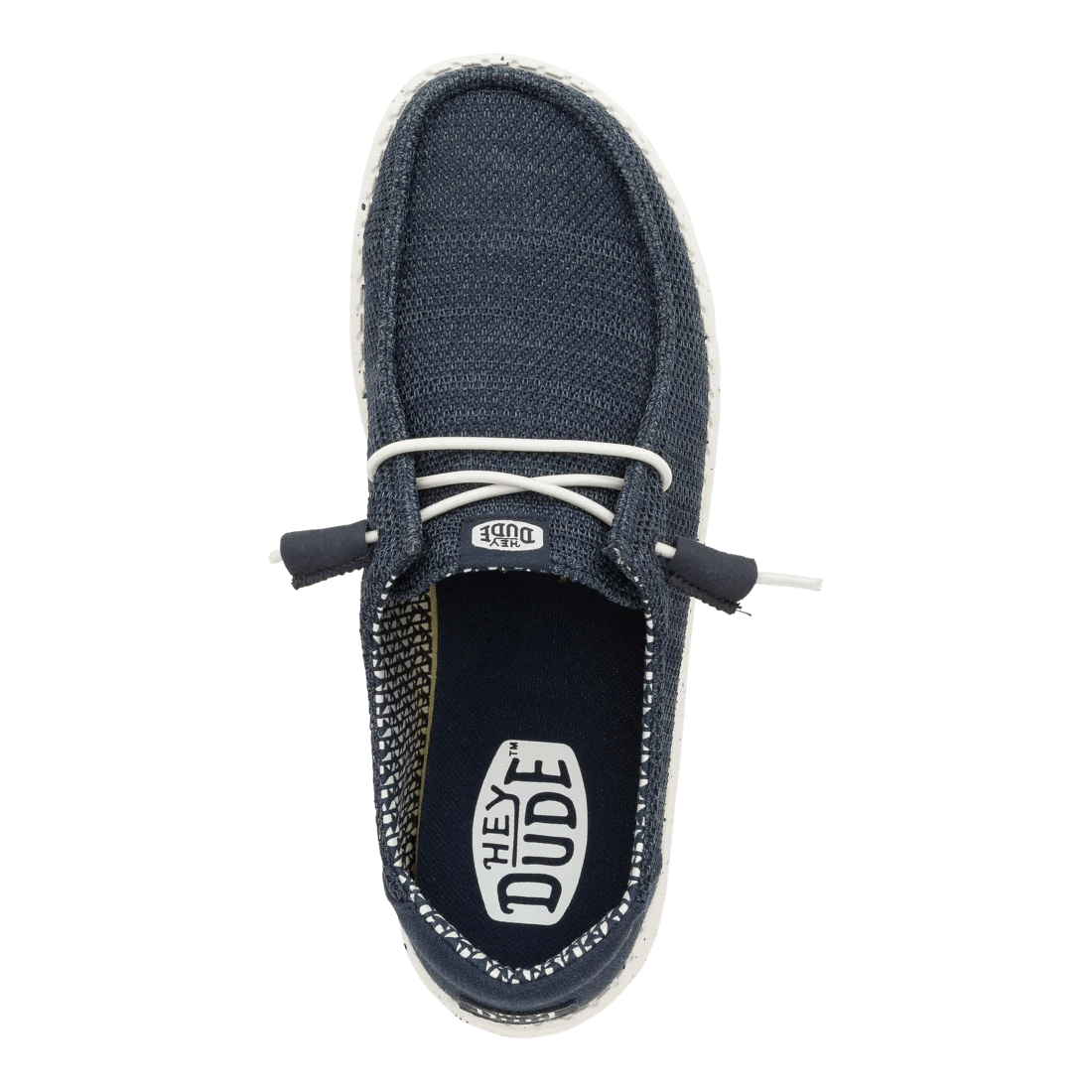 Hey Dude Womens Wendy Stretch Mesh Lifestyle Shoes in Navy