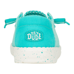 Hey Dude Womens Wendy Stretch Sox Lifestyle Shoes in Ceramic Blue