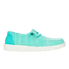 Hey Dude Womens Wendy Stretch Sox Lifestyle Shoes in Ceramic Blue