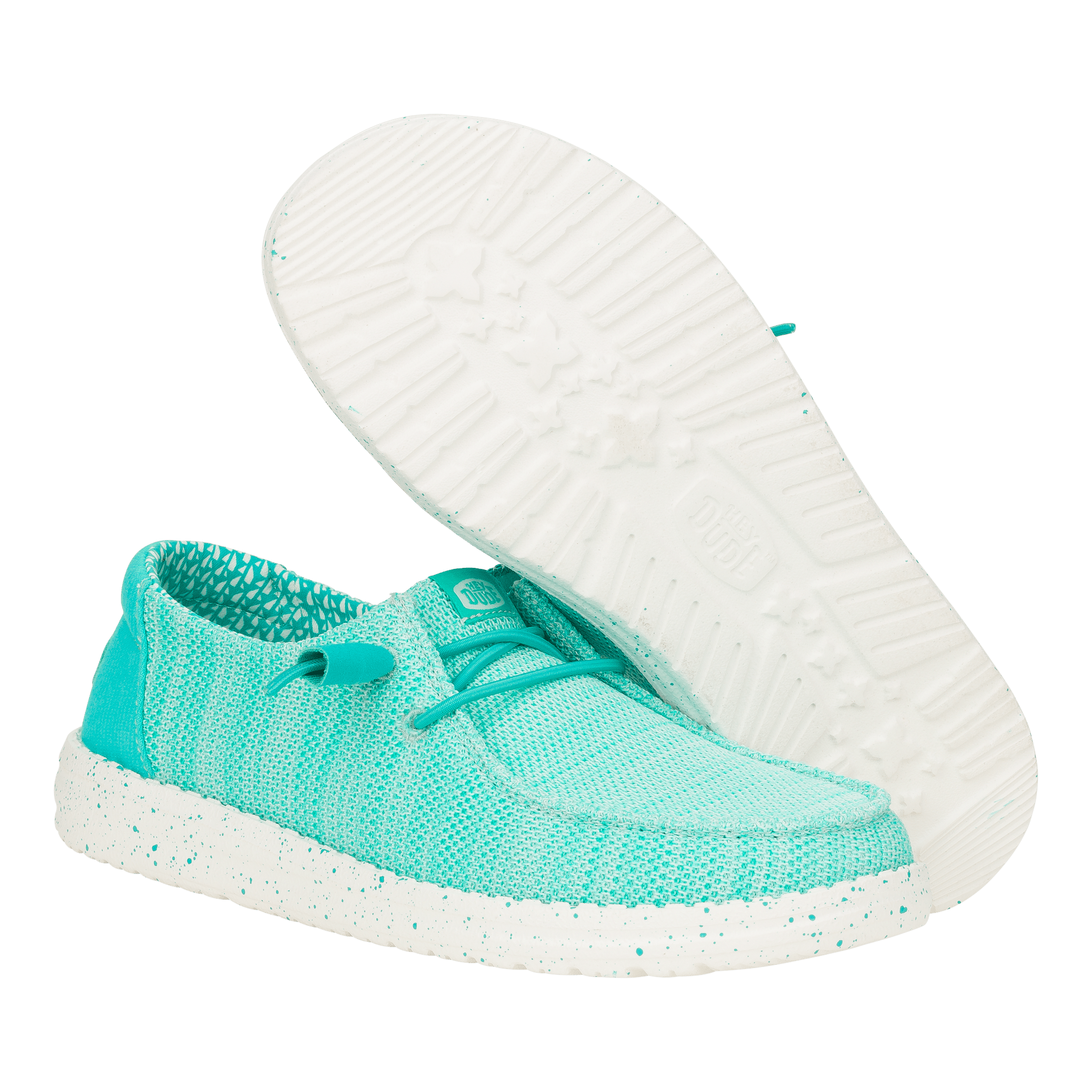 Hey Dude Womens Wendy Stretch Sox Lifestyle Shoes in Ceramic Blue