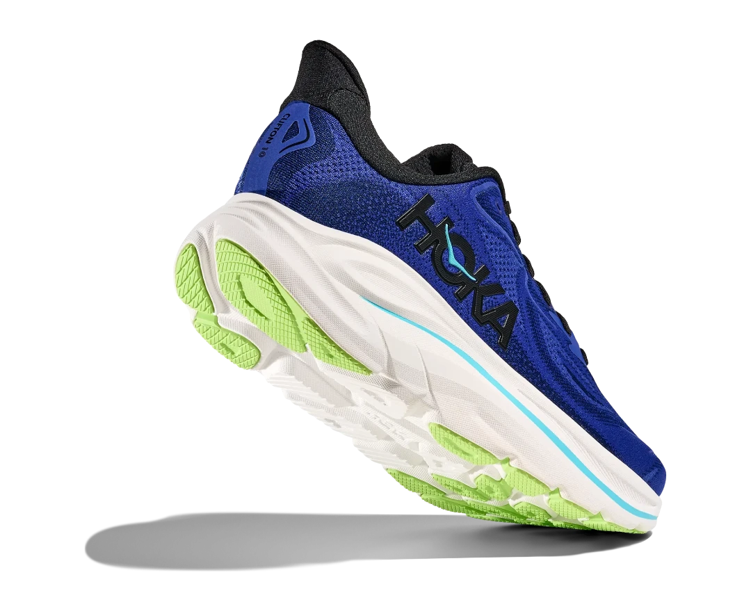 Hoka Men's Hoka Clifton 10 - NMD Running Shoes in Blue and White