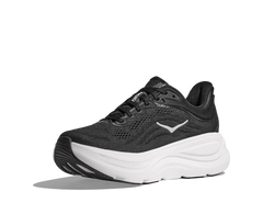 Hoka Mens Bondi 9 Running Shoes in  Black White