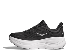 Hoka Mens Bondi 9 Running Shoes in  Black White