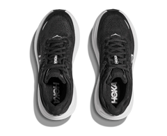 Hoka Mens Bondi 9 Running Shoes in  Black White