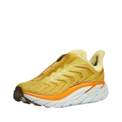 Hoka Unisex Project Clifton Lifestyle Shoes in Golden Lichen & Celery Root