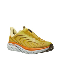 Hoka Unisex Project Clifton Lifestyle Shoes in Golden Lichen & Celery Root